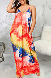 Fashion Summer Casual V Neck Loose Sling Dress SMR10152