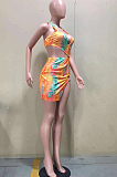 Euramerican Fashion Colouful Print Dress D8448 