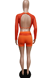 Beach Gridding Breathable Casual Sports Backless Two-Piece F8360