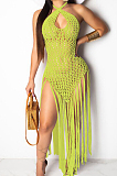 Euramerican Weaving Tassel Sexy Beach Dress QZ4065