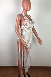 Euramerican Weaving Tassel Sexy Beach Dress QZ4065