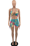 Euramerican Summer Print Swimsuits Two-Piece QL1010