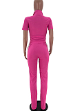 Euramerican Pure Color Spliced Sports Casual Sets ARM8285
