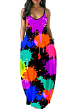 Euramerican Fashion Loose V Neck Sling Dress SMR10233
