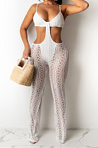 Perspective Sexy Lace Net Cloth Bodycon Jumpsuits Q840