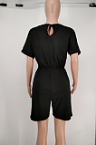 Fashion Casual Short Sleeve Shorts Sport Jumpsuits A8602