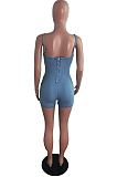 Summer Sexy Sling Backless Cowboy Jumpsuits JLX3001