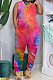 Trendy Colorful Tie Dye Cotton V Neck Sleeveless Loose Casual Jumpsuit AA5243