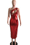 Euramerican Sexy Open The Chest One Shoulder Dress C3053 