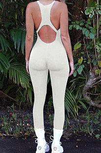 Women Yoga Cultivate One's Morality Backless Carry Buttock Sport Jumpsuit Q871