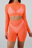 Fashion Stretch Pure Color Net Yarn Beach Sets SMR10156