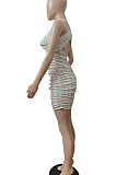 Sexy Deep V Neck Sleeveless Mini Dress FA7187