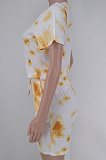 Fashion Casual Tie Dye Printing Short Sleeve Shorts Stes X9309 