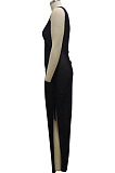 Fashion Stretch Net Yarn Sleeveless Long Dress SMR10042 