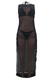 Euramerican Net Yarn Perspective Sexy Beach Dress Three Piece ALS254 