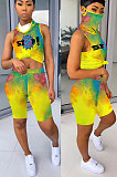 Women Veil Jumpsuits Sport Shorts Sets LD8711