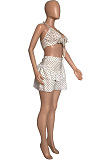 Night Club Sexy Hang A Neck Top Shorts Two-Piece WXY8862