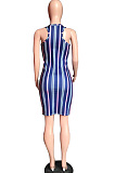 Sexy Casual Stripe Printing Vest Dress WXY8835