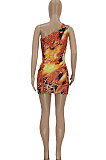Sexy Trendy Printing Mini Dress FFE147