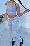 Trendy Women Sport Casual Vest Heaps Of Pants Two-Pieces HR8172