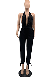 Sexy Cultivate One's Morality Deep V Hang A Neck Casual Jumpsuits QSS51010