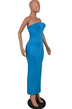 Euramerican Sexy Backless Strapless Pocket Long Dress HY5227  