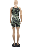 Fashion Casual Camouflage Bind Two-Piece YMM9070