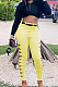 Yellow Euramerican Fashion Casual Hole Jeans LSZ91169-3