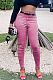 Pink Euramerican Fashion Casual Hole Jeans LSZ91169-4