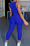 Blue Fashion Vest Sexy Bodycon Jumpsuits TK6183-1
