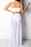 Summer Sexy Sling Vest Chiffon Long Skirts Sets ZS0182