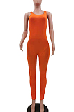 Orange Fashion Vest Sexy Bodycon Jumpsuits TK6183-3