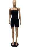 Euramerican Sling Pure Color Sexy Bodycon Jumpsuits FH131