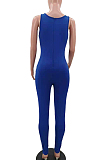 Blue Fashion Vest Sexy Bodycon Jumpsuits TK6183-1