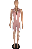Pink Fashion Sexp Spliced Bodycon Jumpsuits LMM8261