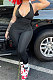 Euramerican Women Zipper Pure Color Sexy Casual Sport Bodycon Jumpsuits YMM09080