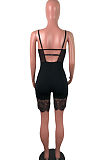 Black Euramerican Corset Cartilage Sling Lace Fashion Sexy Romper Shorts QZ5250-1