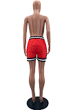 Red Fshion Sports Summer Football Shorts W8382-2