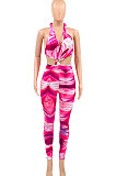 Purple Color Women Ring Sexy Hollow Out PrintingBodycon Jumpsuits PY0830-1