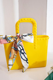 Wholesale PVC Women Jelly Bag Printed Scarves Mini Handbags BNS115