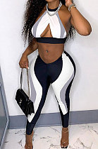 Black Euramerican Women Trendy Casual Sprot Sexy Pants Sets GLS10010-2
