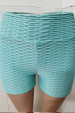 Blue Yoga Tight Back Bowknot Hip Raising Shorts XHP0268-1