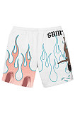 White Flame Women Positioning Printing Pocket Shorts YLY192-5
