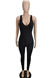 Black Sexy Casual Pit Bar Bodycon Jumpsuits MLL174-2