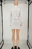 White Fashion Women Long Sleeve Sexy Invisibility Zipper T Shirt/Shirt Dress NL6086-1
