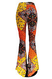 Multicolor Women Positioning Printing Spliced Fashion Loose Pants SMY8049