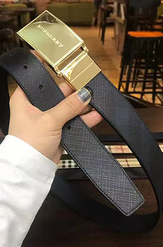 Gold-tone & Silver-tone Buckle Leather Belt