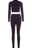 Drak Blue Wholesale Modest Long Sleeve O Neck Crop Top Skiny Pants Sport Sets SX1738131-13