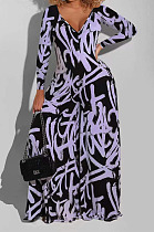 Black Euramerican Women Sexy V Collar Fashion Backless Stripe Printing Loose  Plus Jumpsuit PY0835 