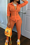 Black Wholesale Woman See-Through Long Sleeve Single-Breasted Shirt Pencil Pants Sets ARM8202-3